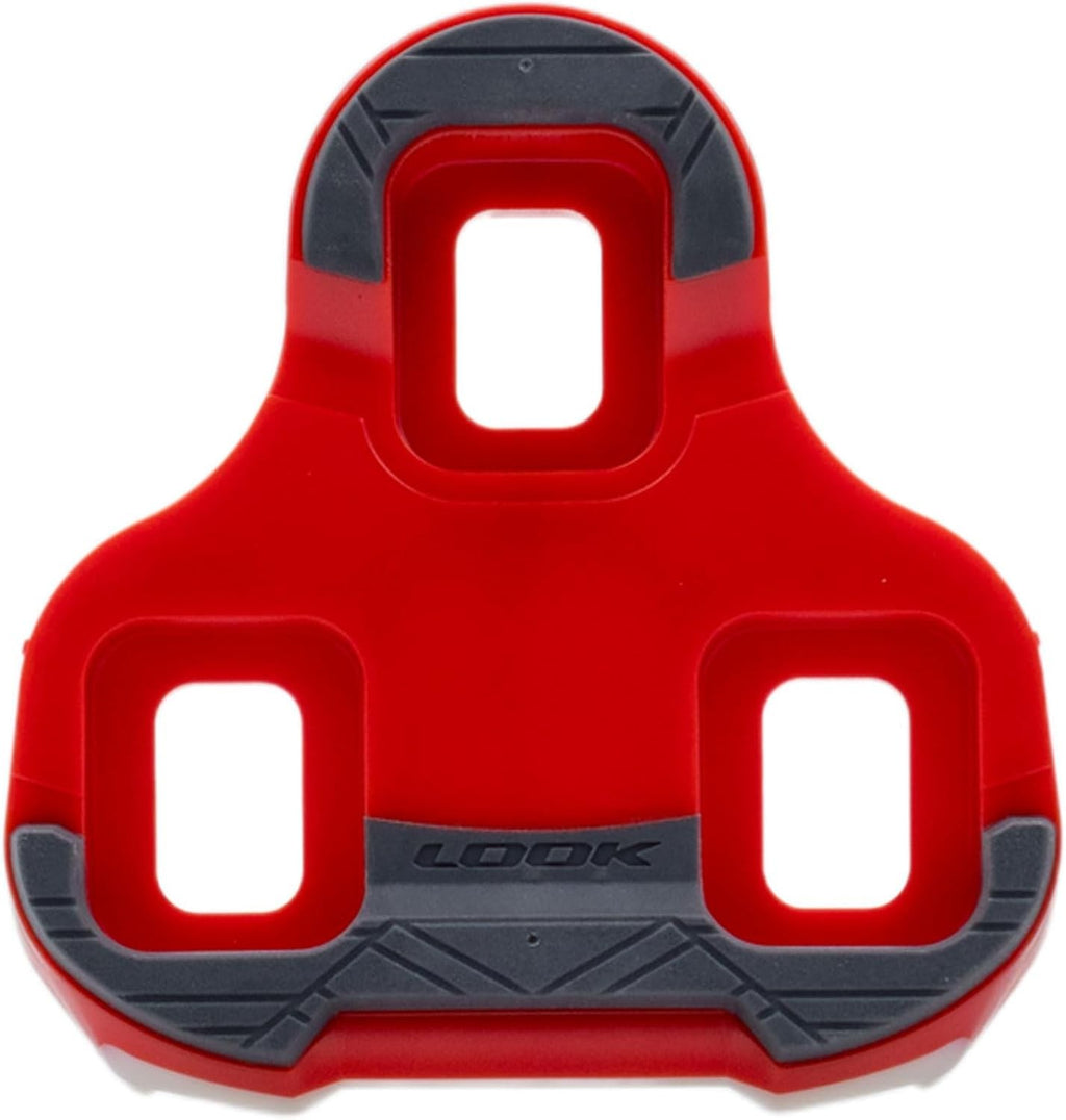 Calas antideslizantes Look Kéo Grip para pedales de bicicleta de carretera, color rojo.