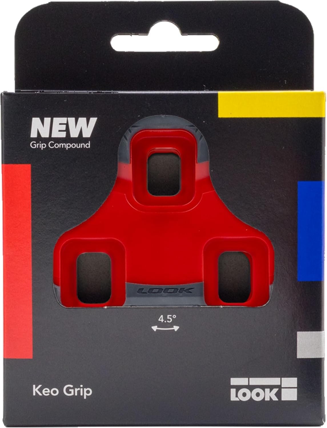 Calas antideslizantes Look Kéo Grip para pedales de bicicleta de carretera, color rojo.