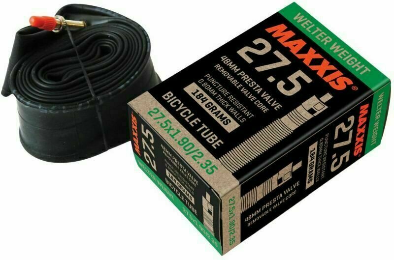 Cámara de aire Maxxis Welterweight MTB de 27,5" - Negra